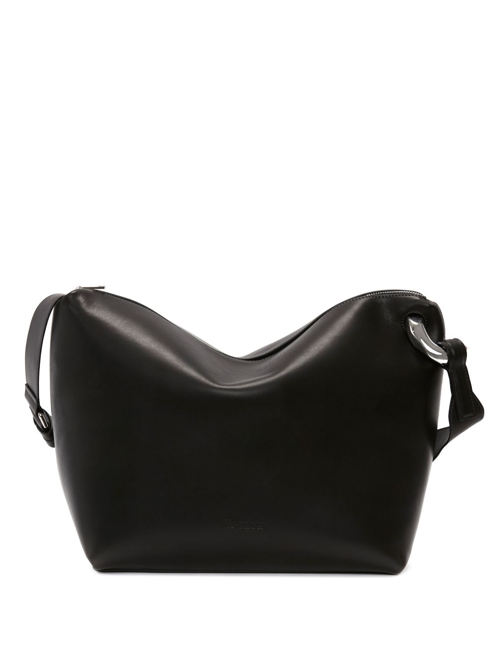 JW Anderson Corner 皮质斜挎包 - 黑色