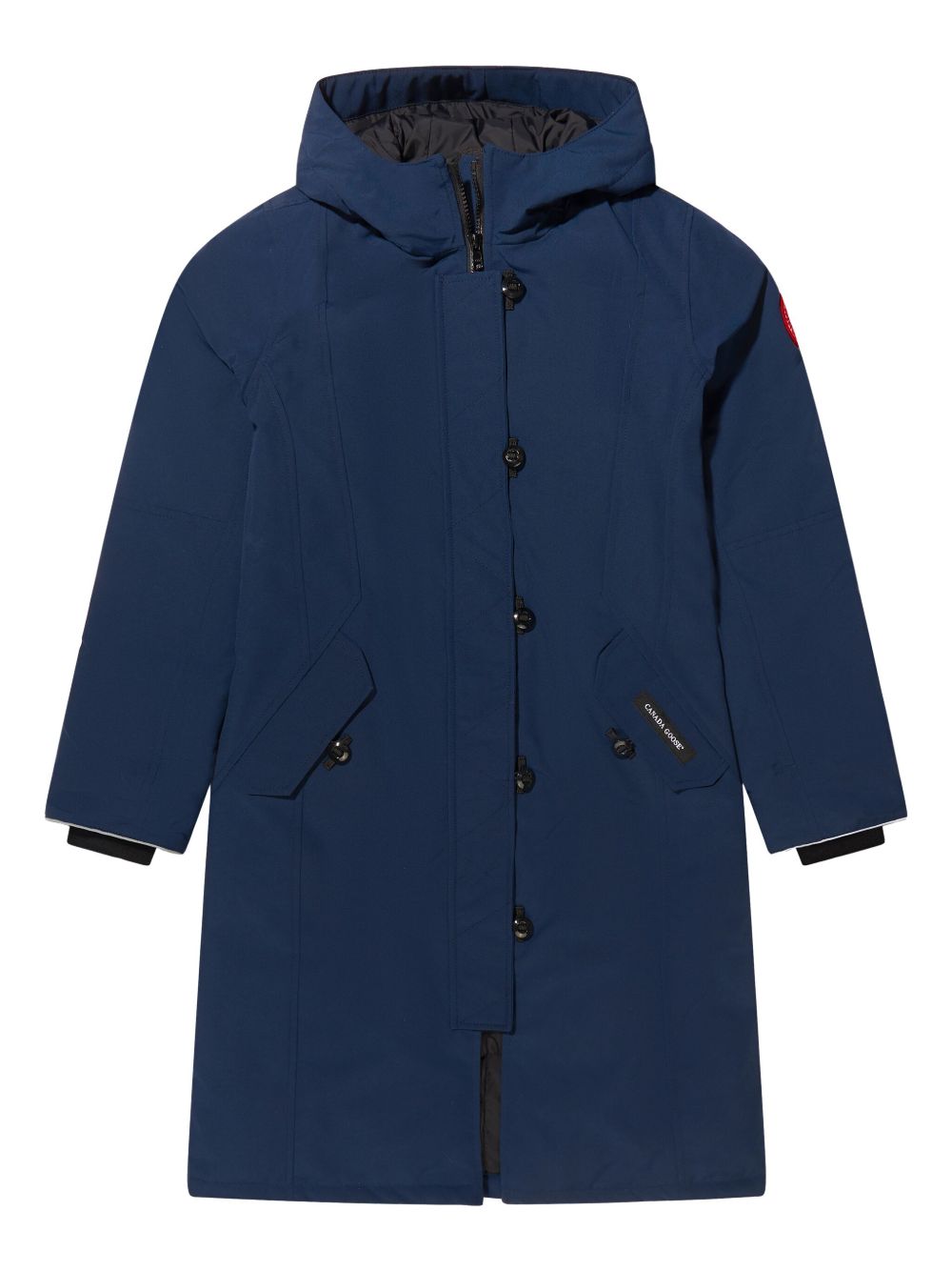Canada Goose Kids 连帽填充外套 - 蓝色