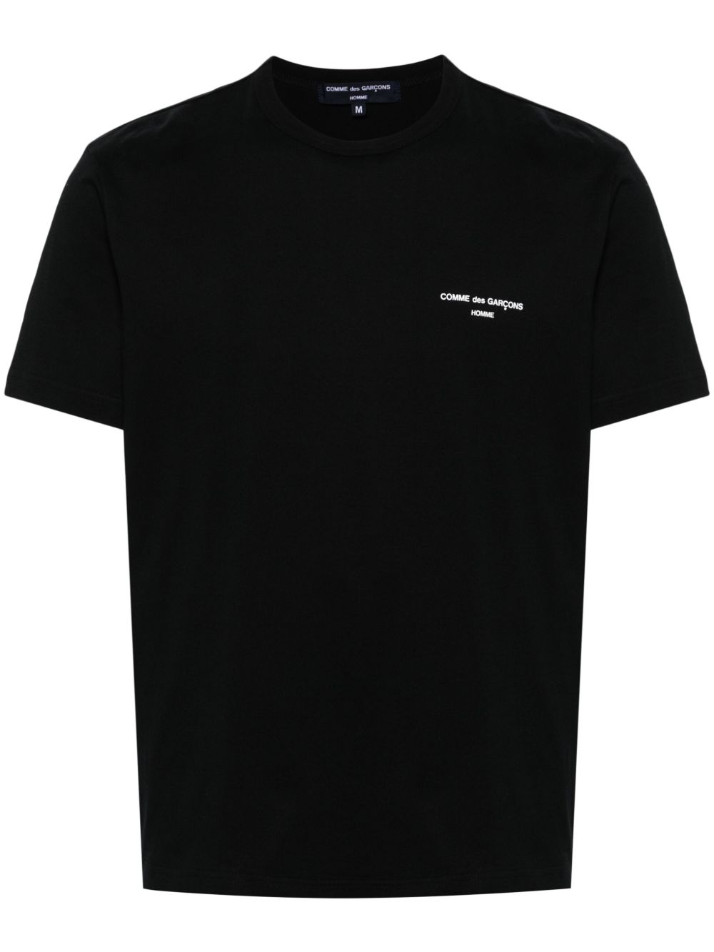 Comme des Garçons Homme logo印花棉T恤 - 黑色