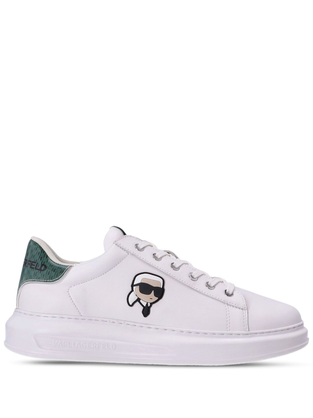 Karl Lagerfeld Kapri 皮质运动鞋 - 白色
