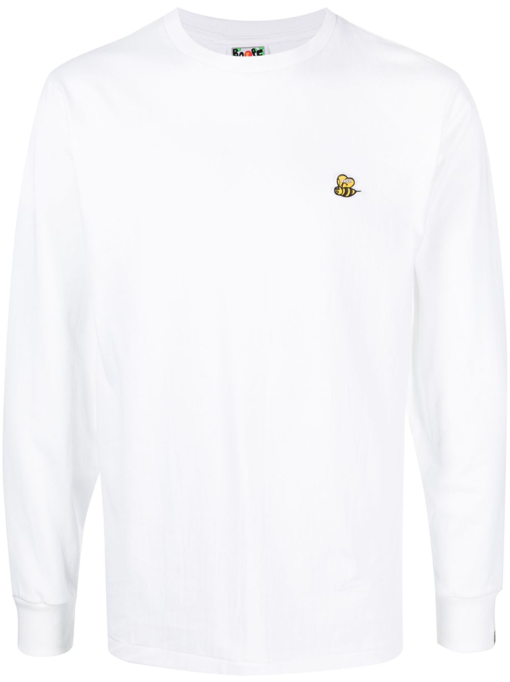 A BATHING APE® 贴花细节棉T恤 - 白色