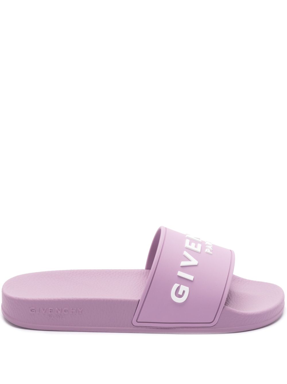 Givenchy logo-appliqué slides - 粉色