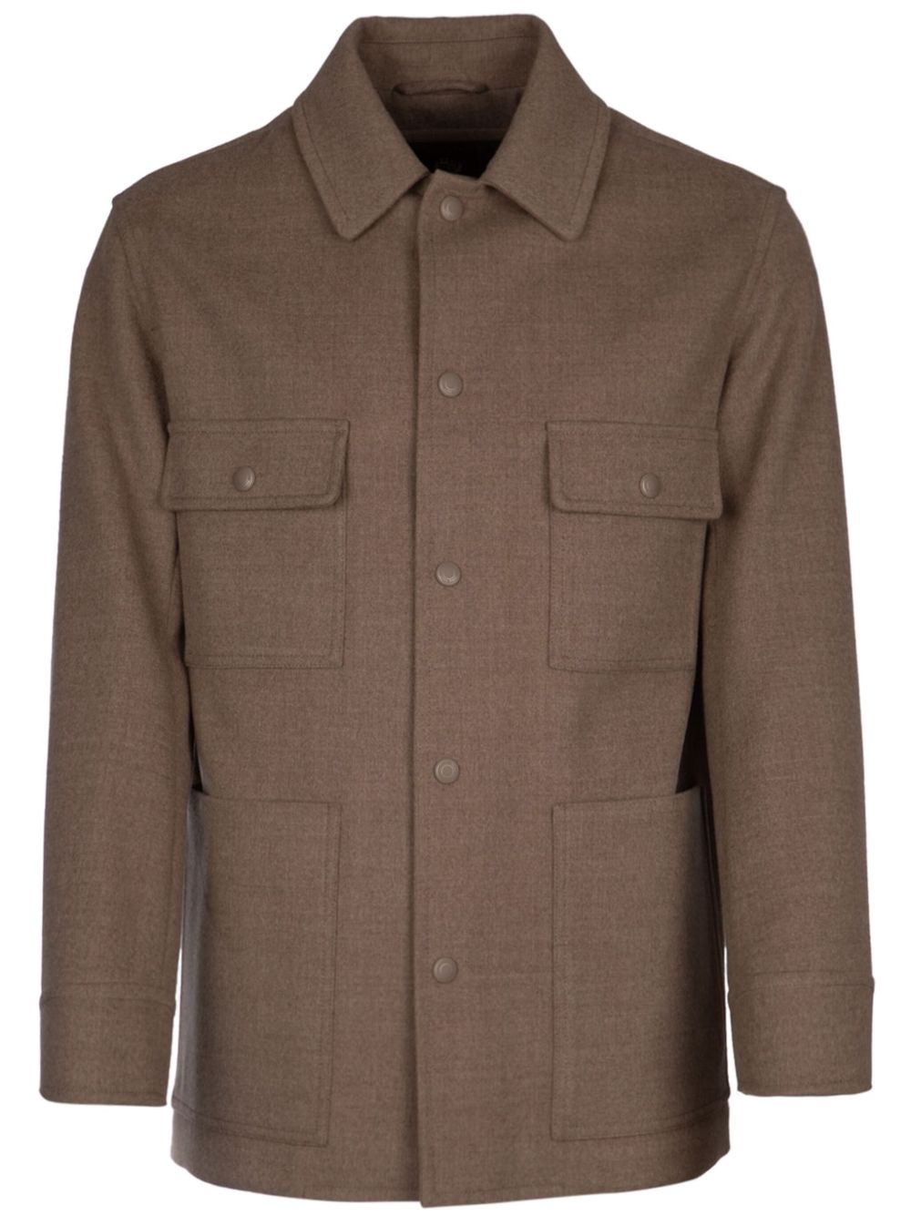 Loro Piana Darcy 夹克式衬衫 - 褐色