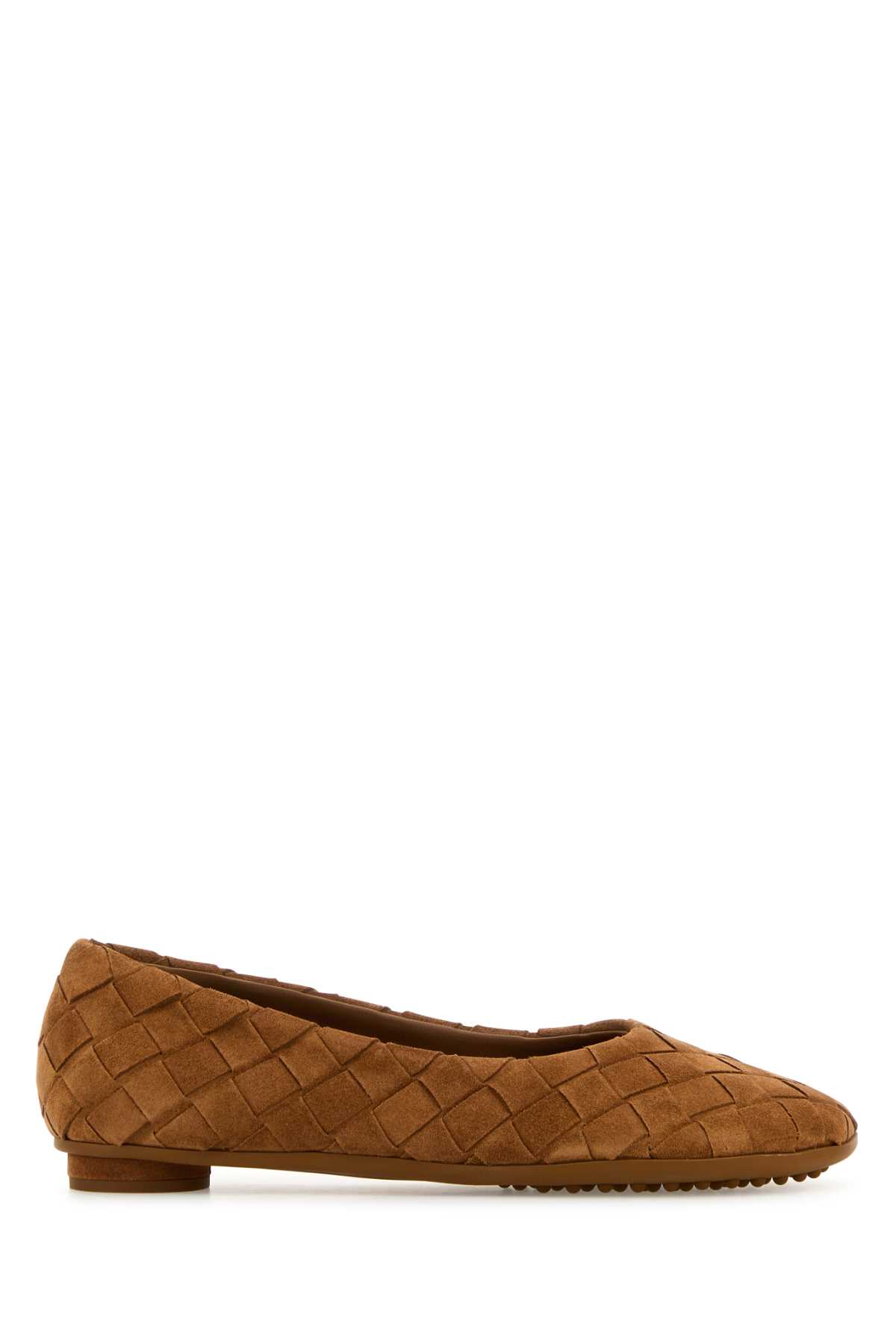 Bottega Veneta 焦糖色麂皮 Atomic 芭蕾舞鞋