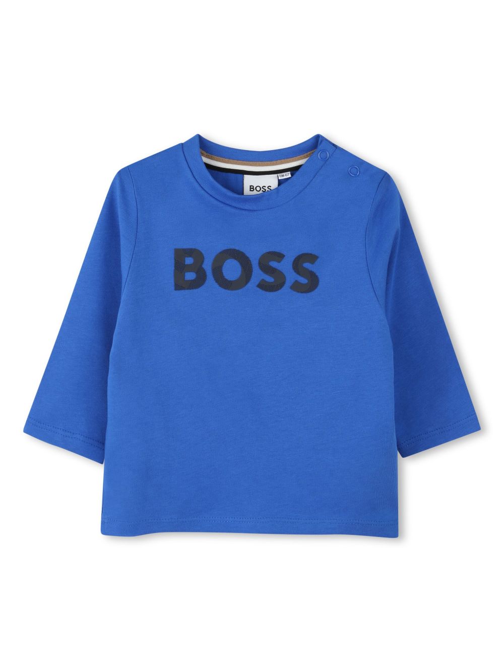 BOSS Kidswear logo印花T恤 - 蓝色
