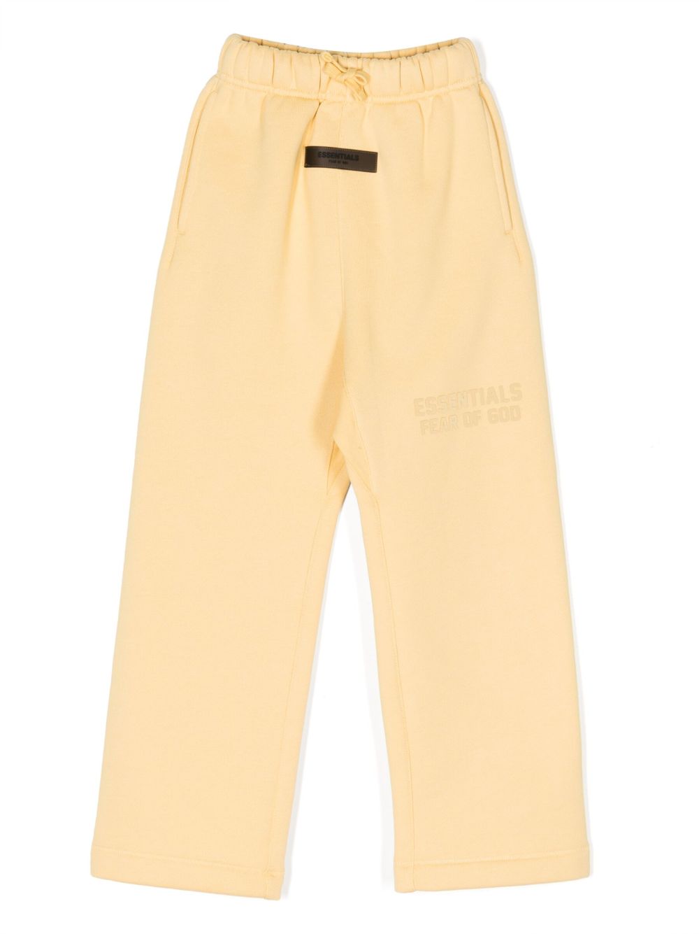 FEAR OF GOD ESSENTIALS KIDS logo印花抽绳运动裤 - 黄色