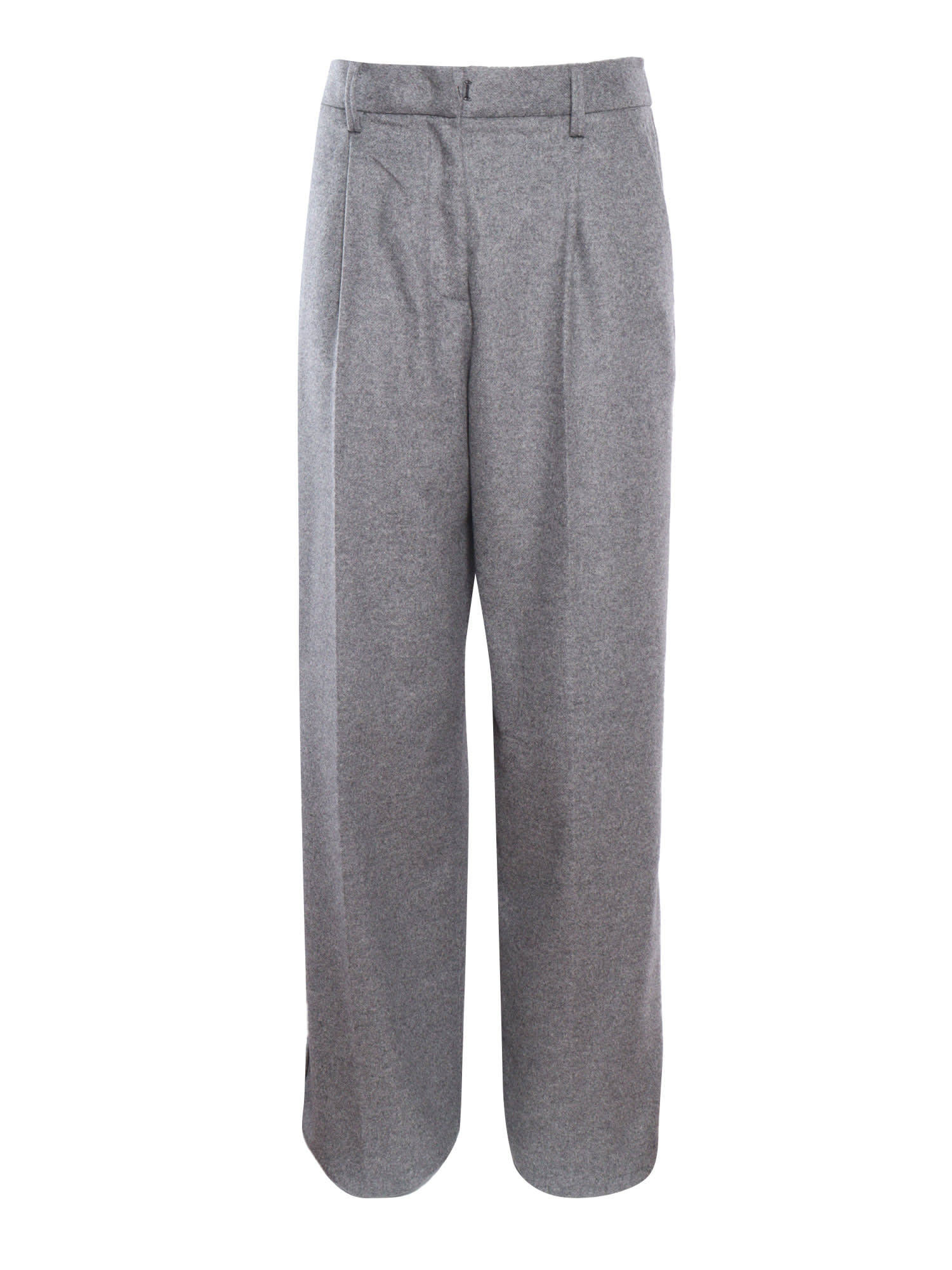 Forte_Forte High-waisted Woolen Trousers