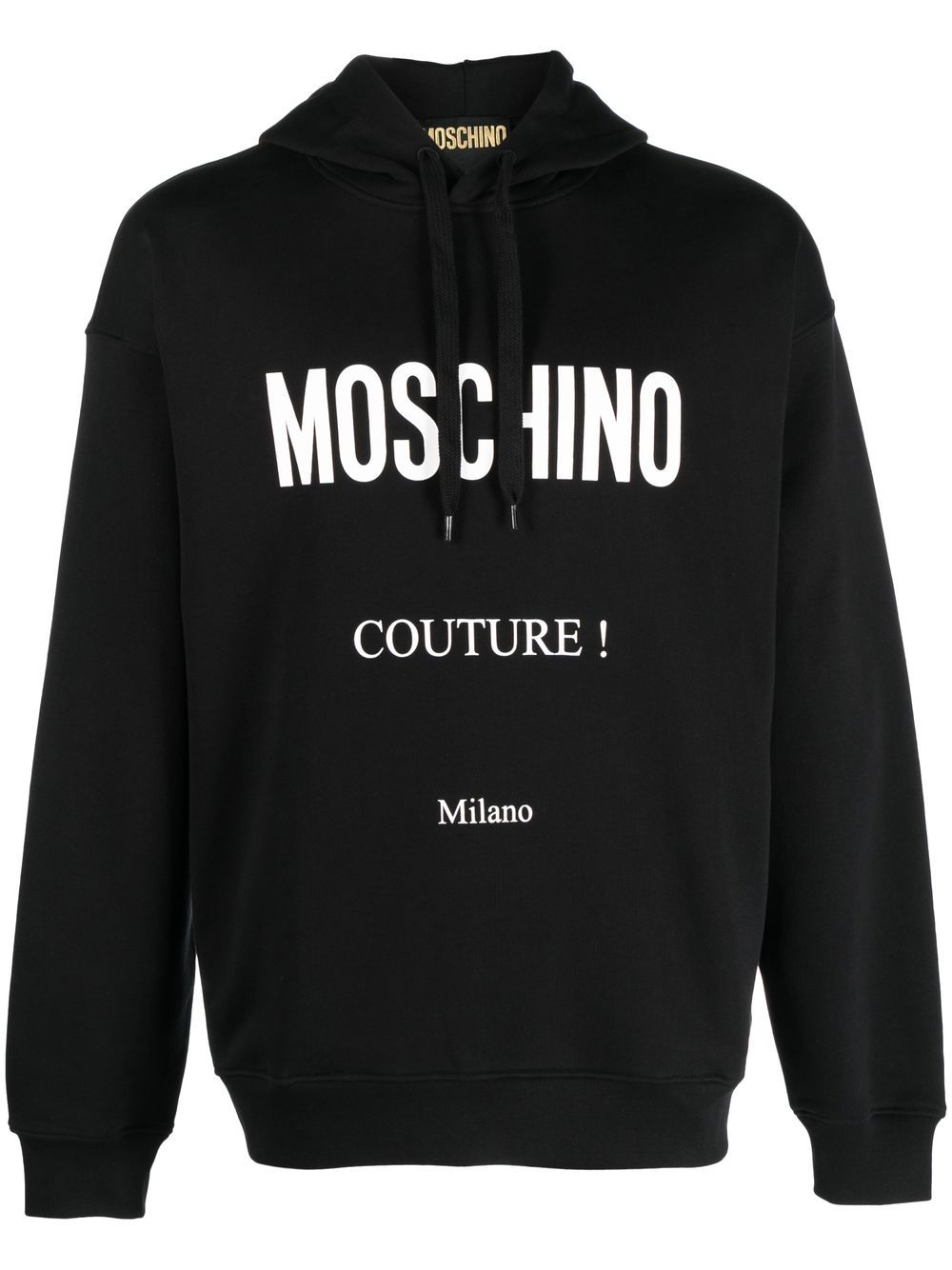Moschino Couture! 印花连帽衫 - 黑色