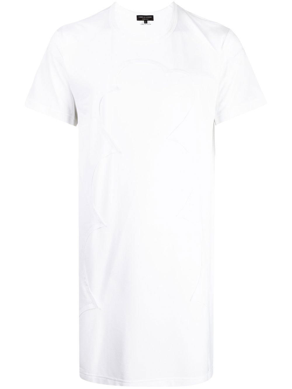 Comme des Garçons Homme Plus 长款短袖T恤 - 白色