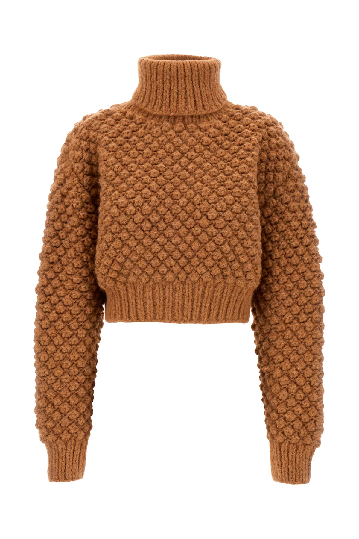 Dolce & Gabbana Camel Alpaca Blend Sweater