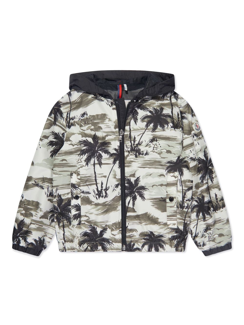 Moncler Enfant Keenan 连帽蓬松夹克 - 绿色