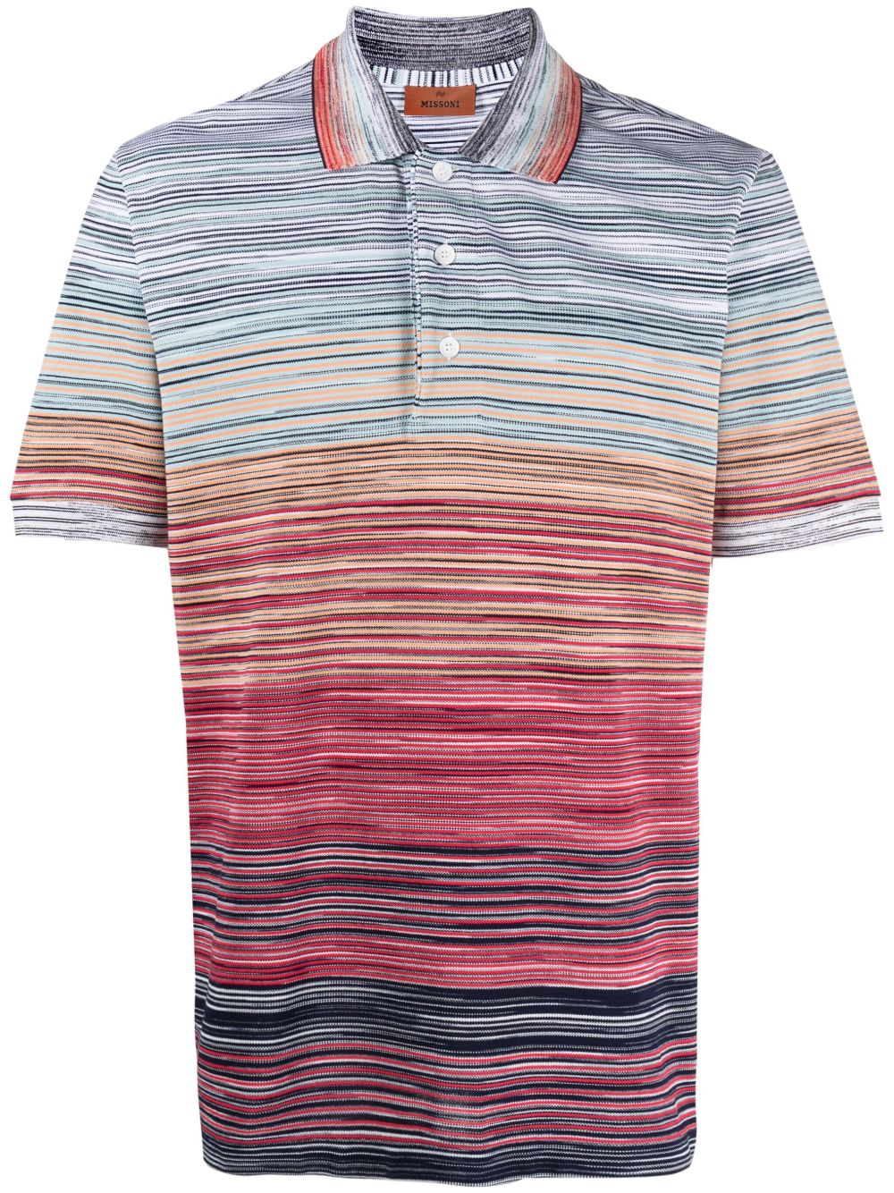 Missoni 段染polo衫 - 蓝色