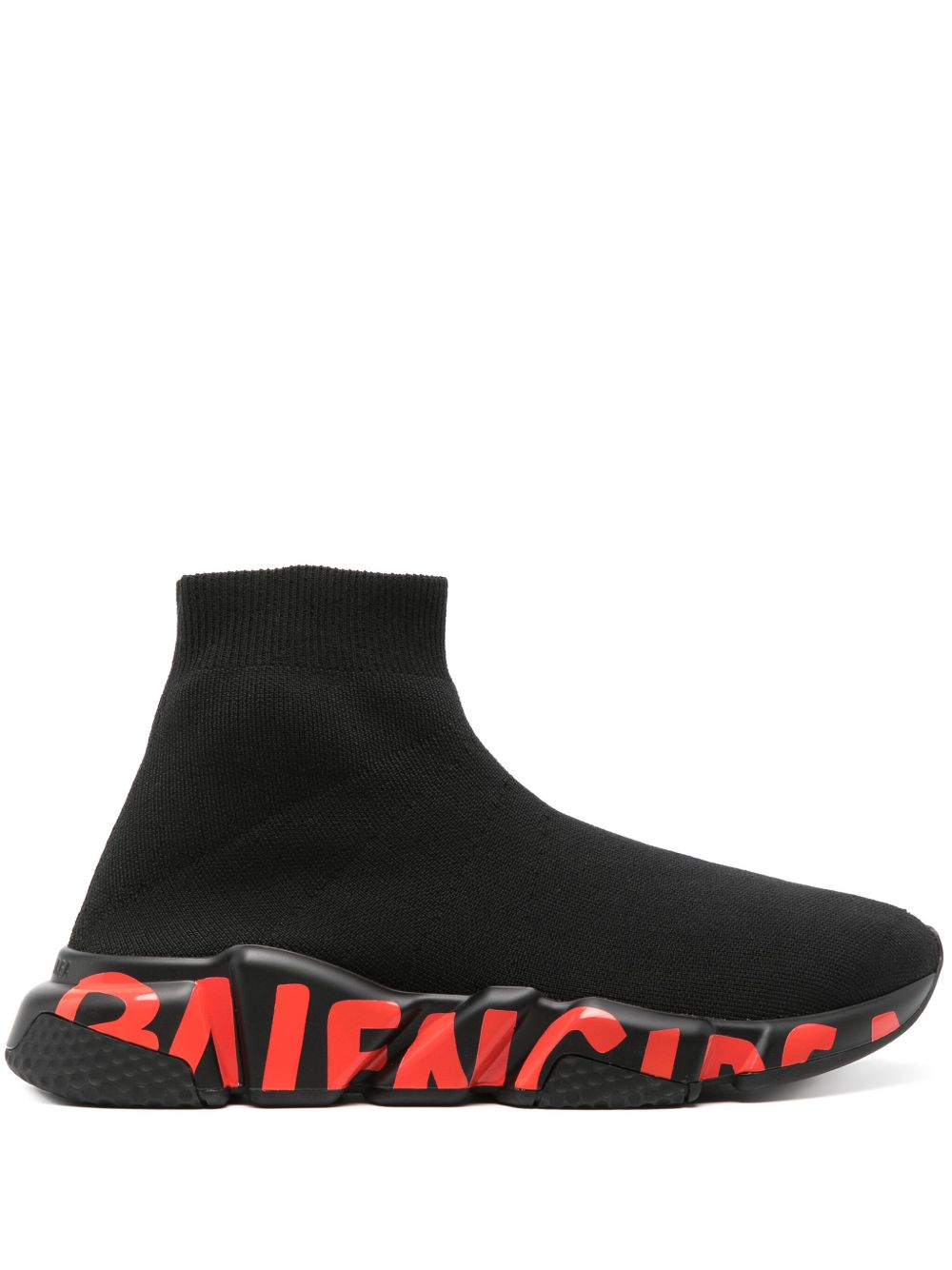 Balenciaga Speed Graffiti 运动鞋 - 黑色