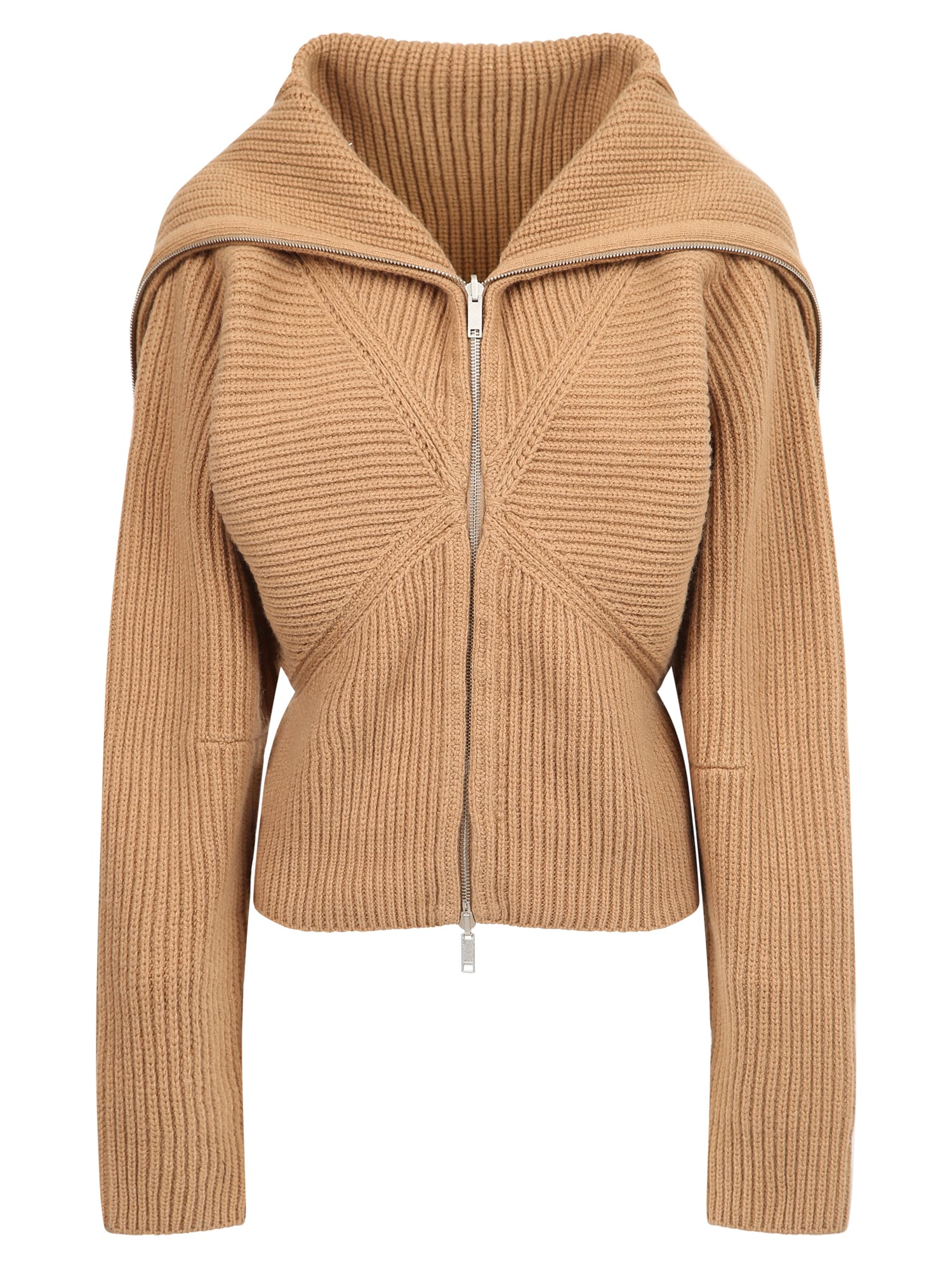 AMBUSH Folded-collar Zipped Cardigan
