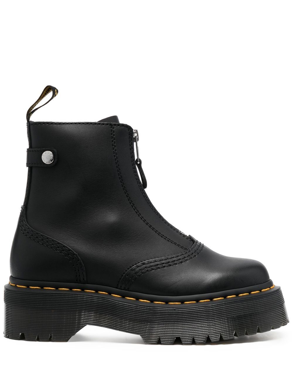 Dr. Martens Jetta 拉链厚底短靴 - 黑色