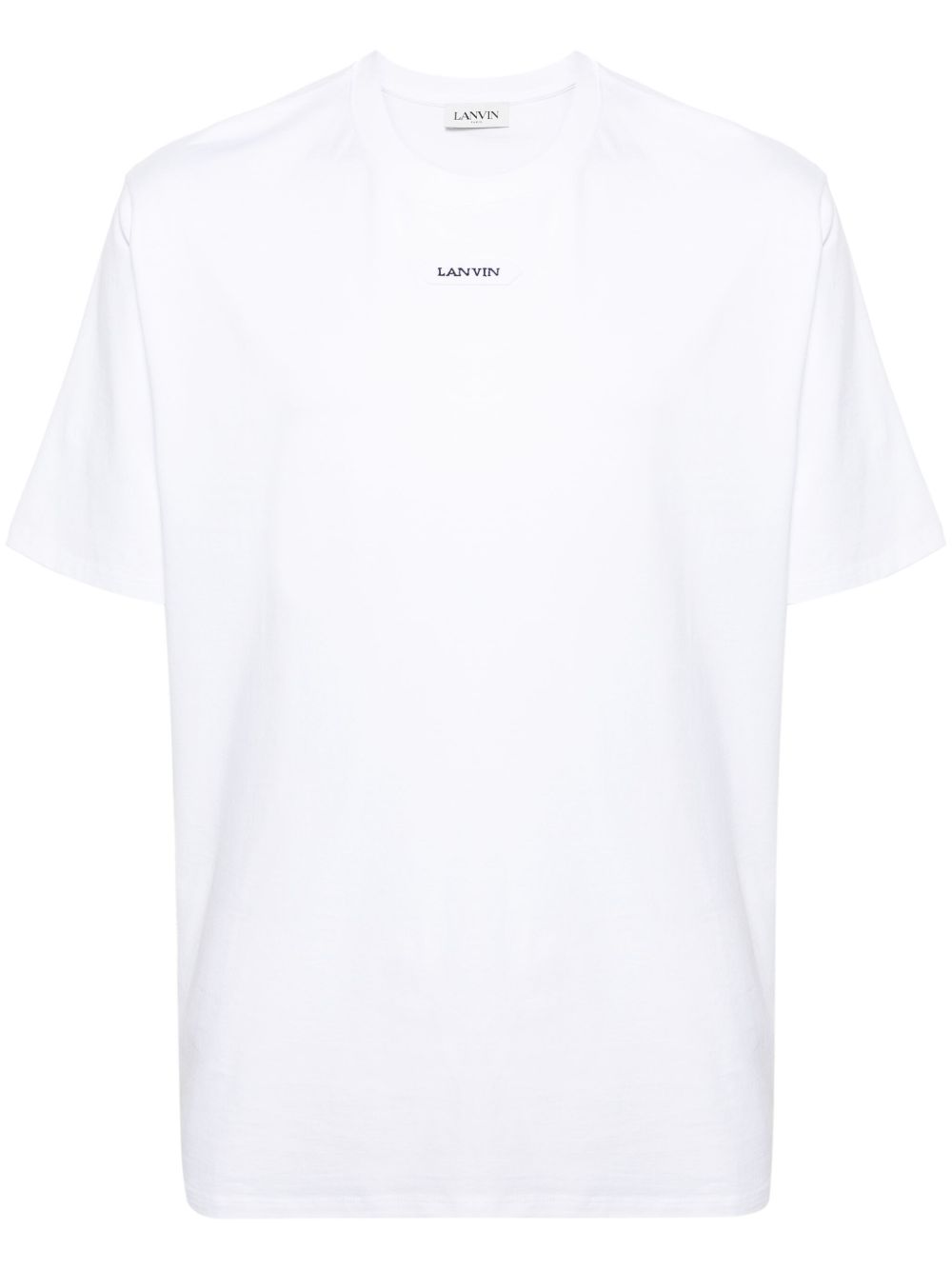 Lanvin 标贴棉T恤 - 白色