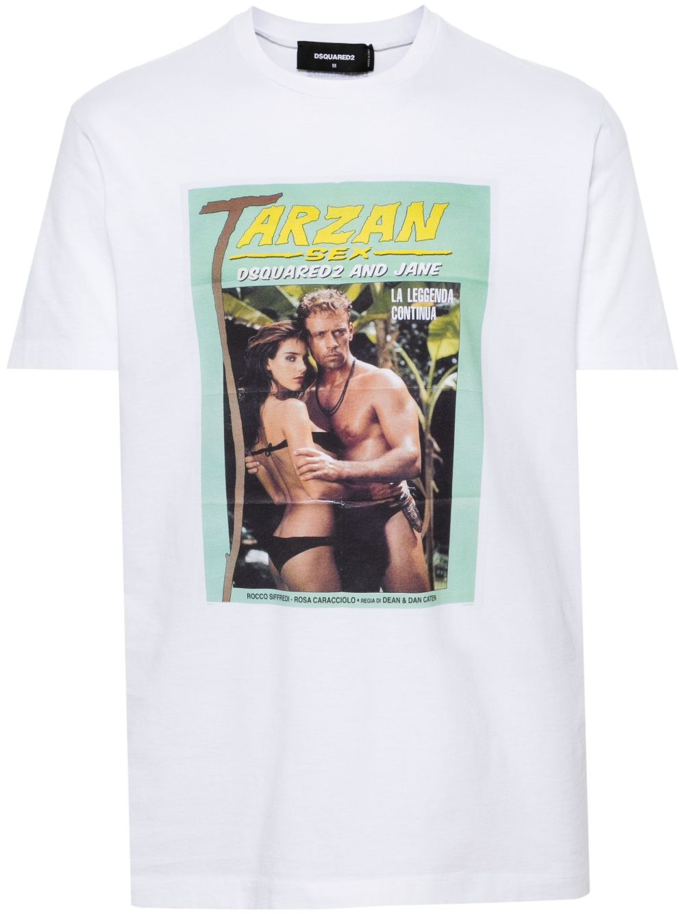 DSQUARED2 照片印花棉T恤 - 白色