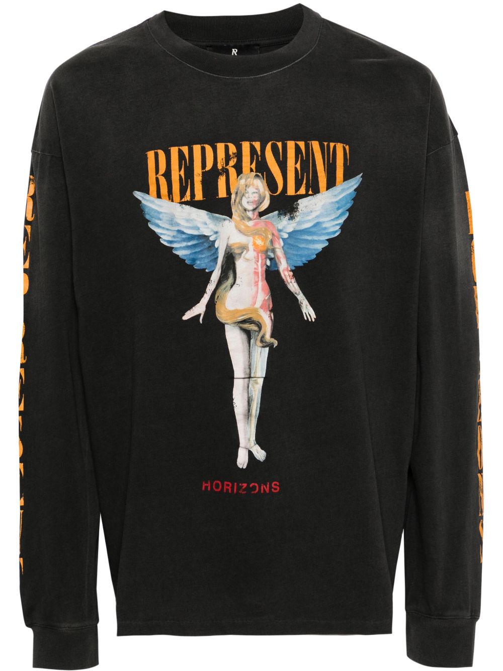 Represent Reborn 棉T恤 - 黑色