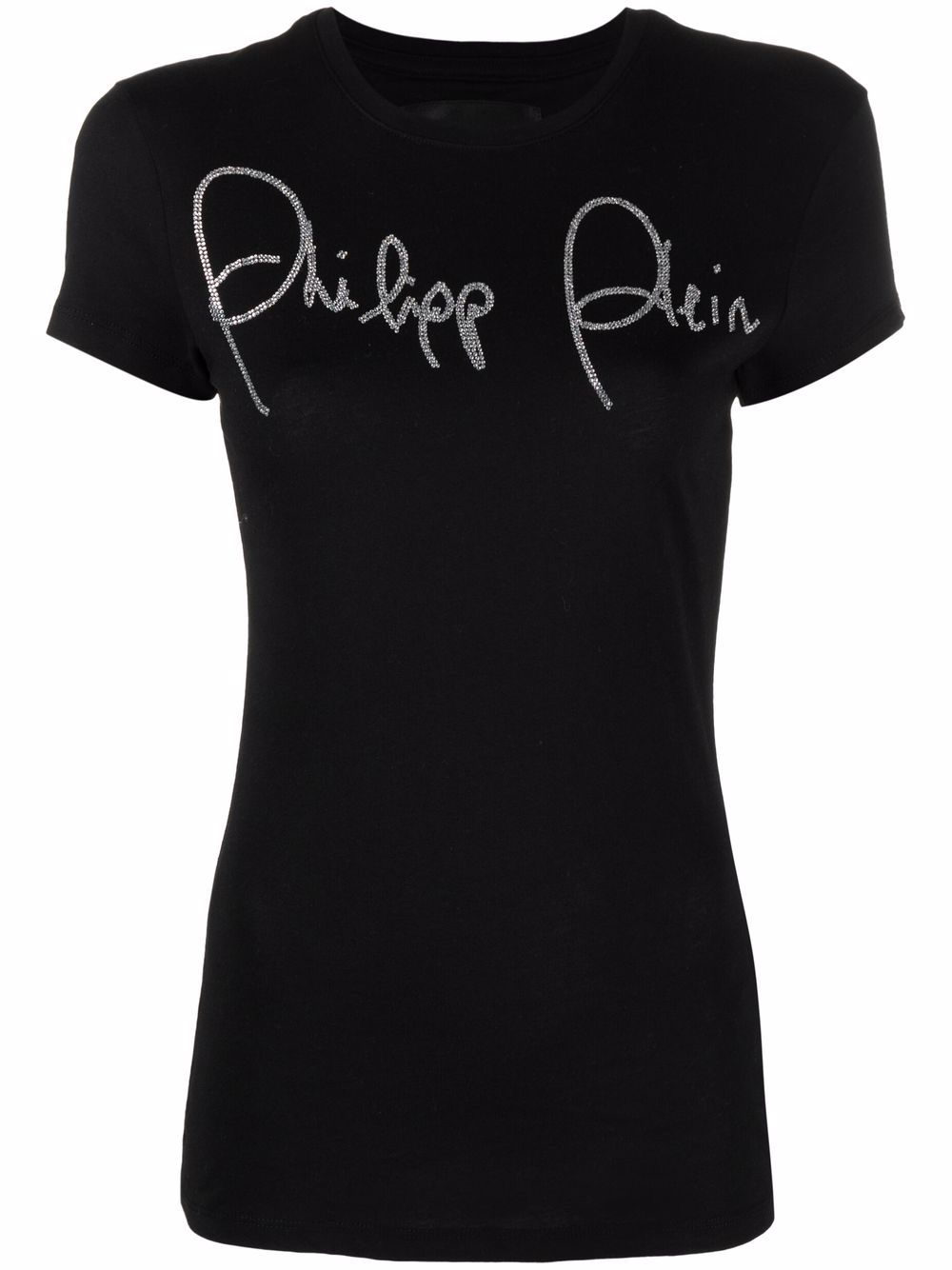 Philipp Plein 晶饰缀饰短袖T恤 - 黑色