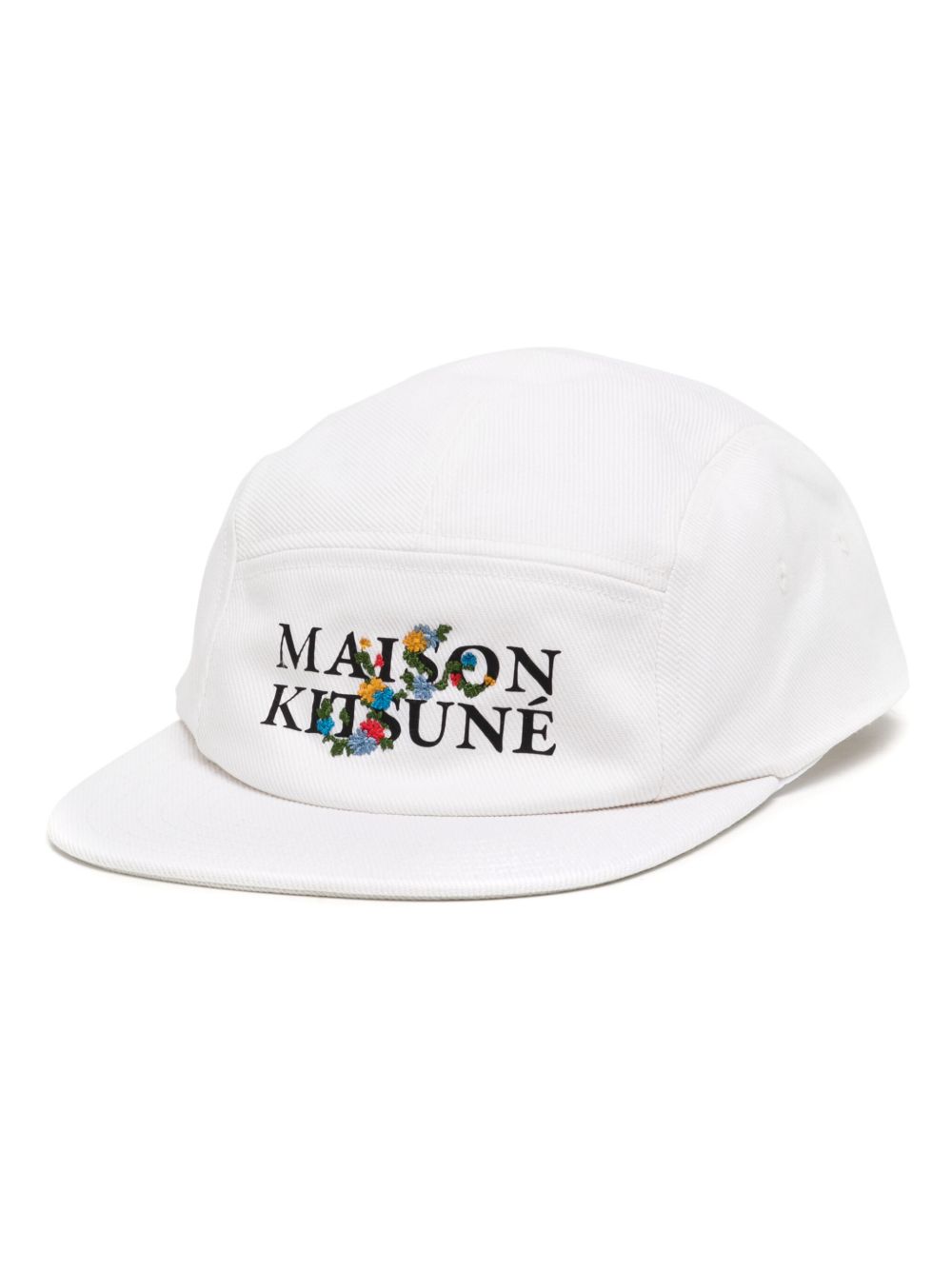 Maison Kitsuné logo印花棉棒球帽 - 白色