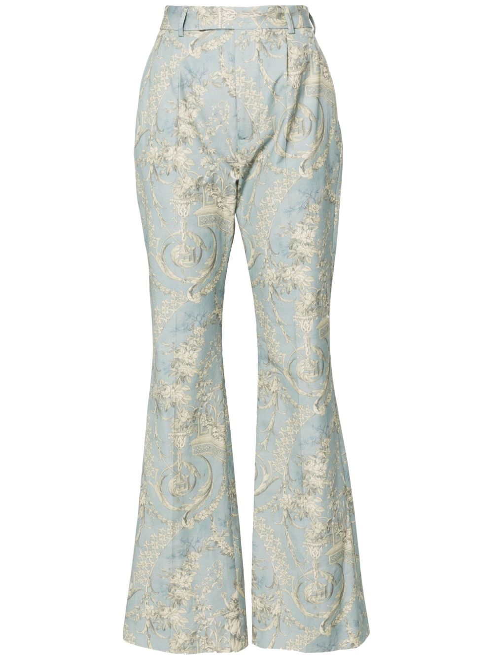 Vivienne Westwood Ray 高腰喇叭裤 - 蓝色