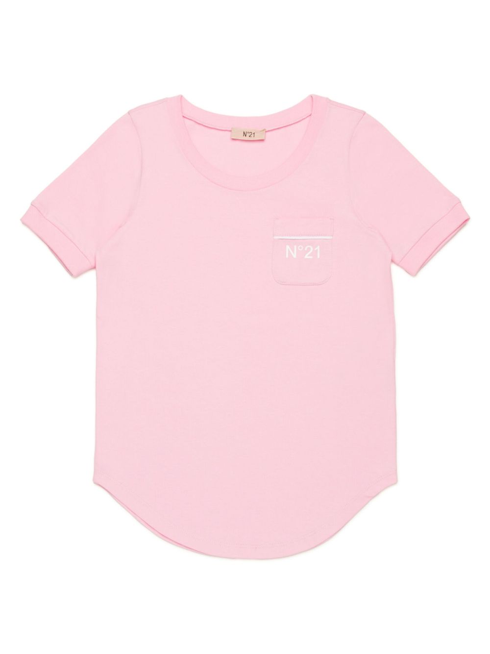 Nº21 Kids logo印花T恤 - 粉色
