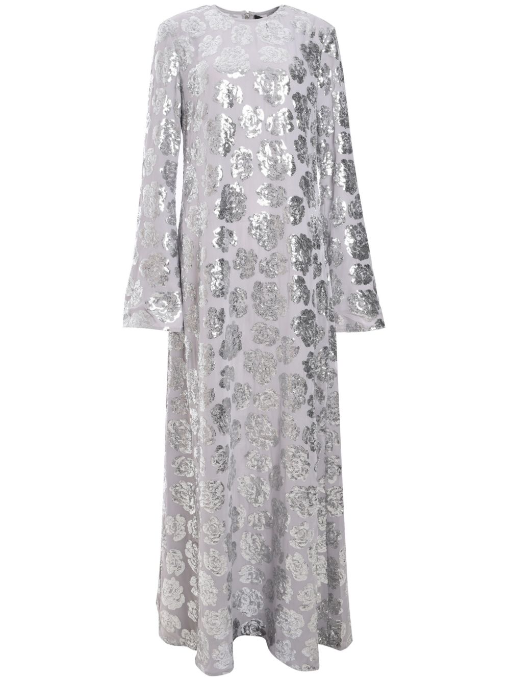 ROTATE BIRGER CHRISTENSEN sequinned chiffon maxi dress - 灰色