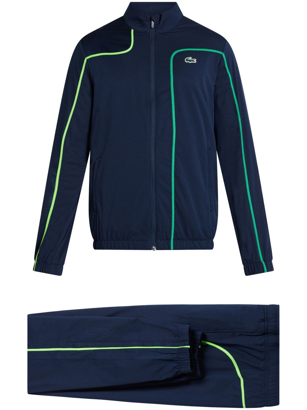 Lacoste 拼色网球运动套装 - 蓝色