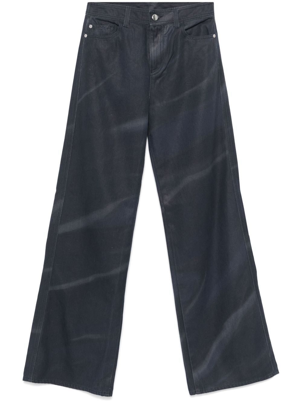 Emporio Armani 直筒牛仔裤 - 蓝色