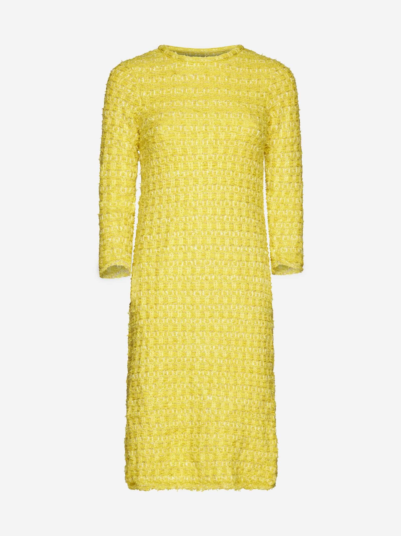 Balenciaga Woolblend Boucle Dress