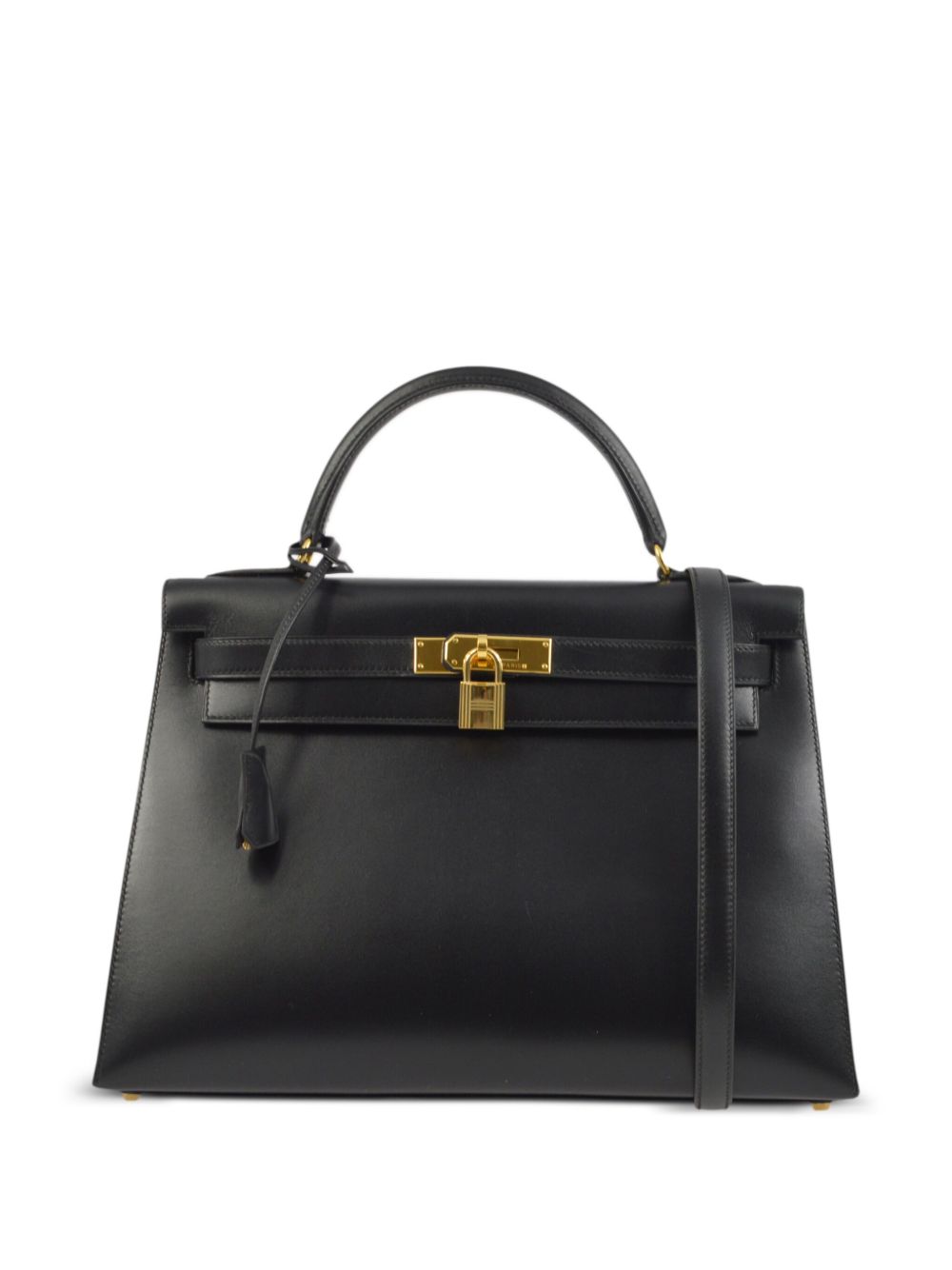 Hermès Pre-Owned Kelly 32 手提包（1999年典藏款） - 黑色