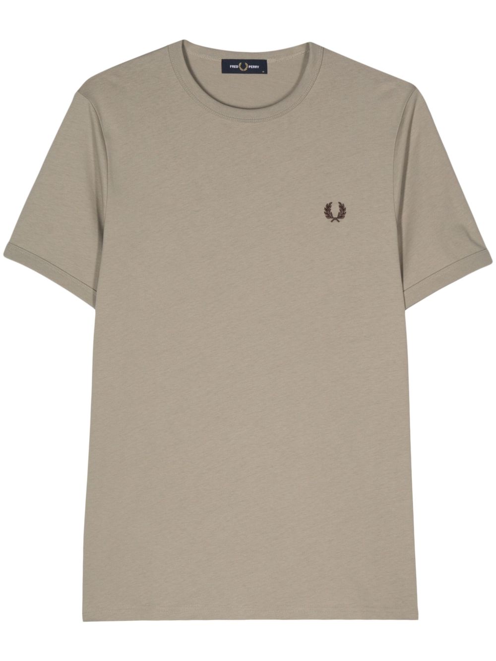 Fred Perry 刺绣logo棉T恤 - 灰色