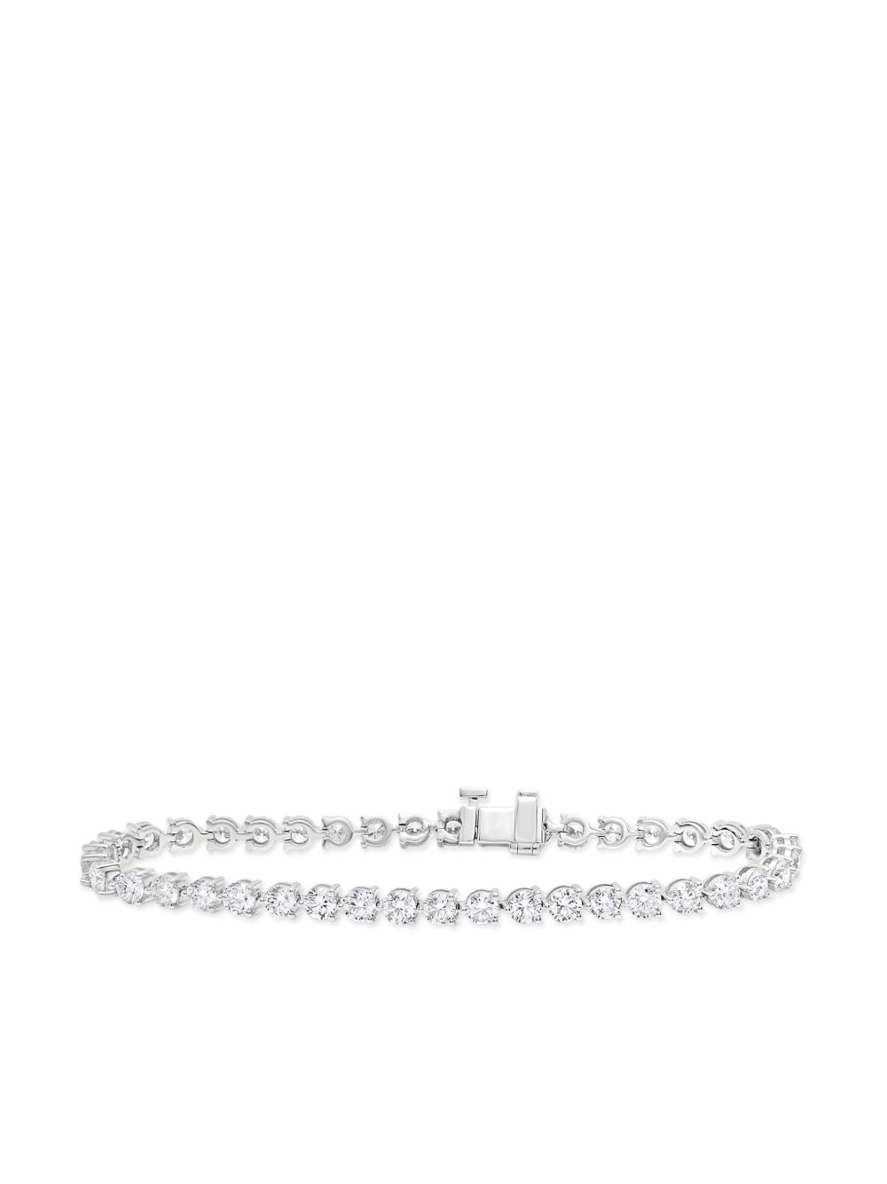 Jewels Aficionado 18K白金 Mini Luce 钻石手链 - 银色