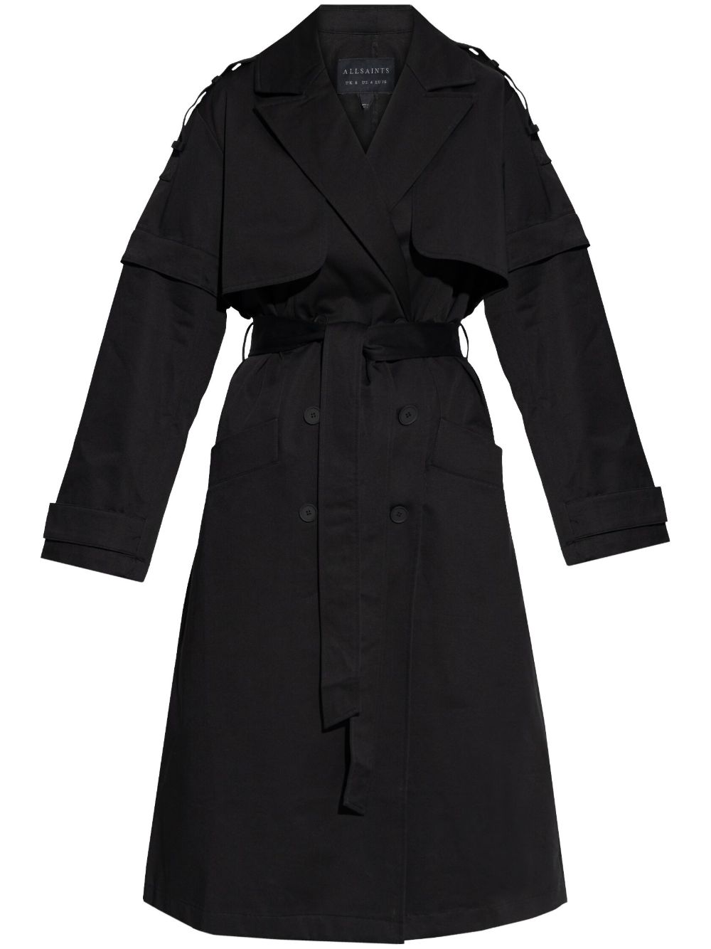 AllSaints Clyde 风衣 - 黑色