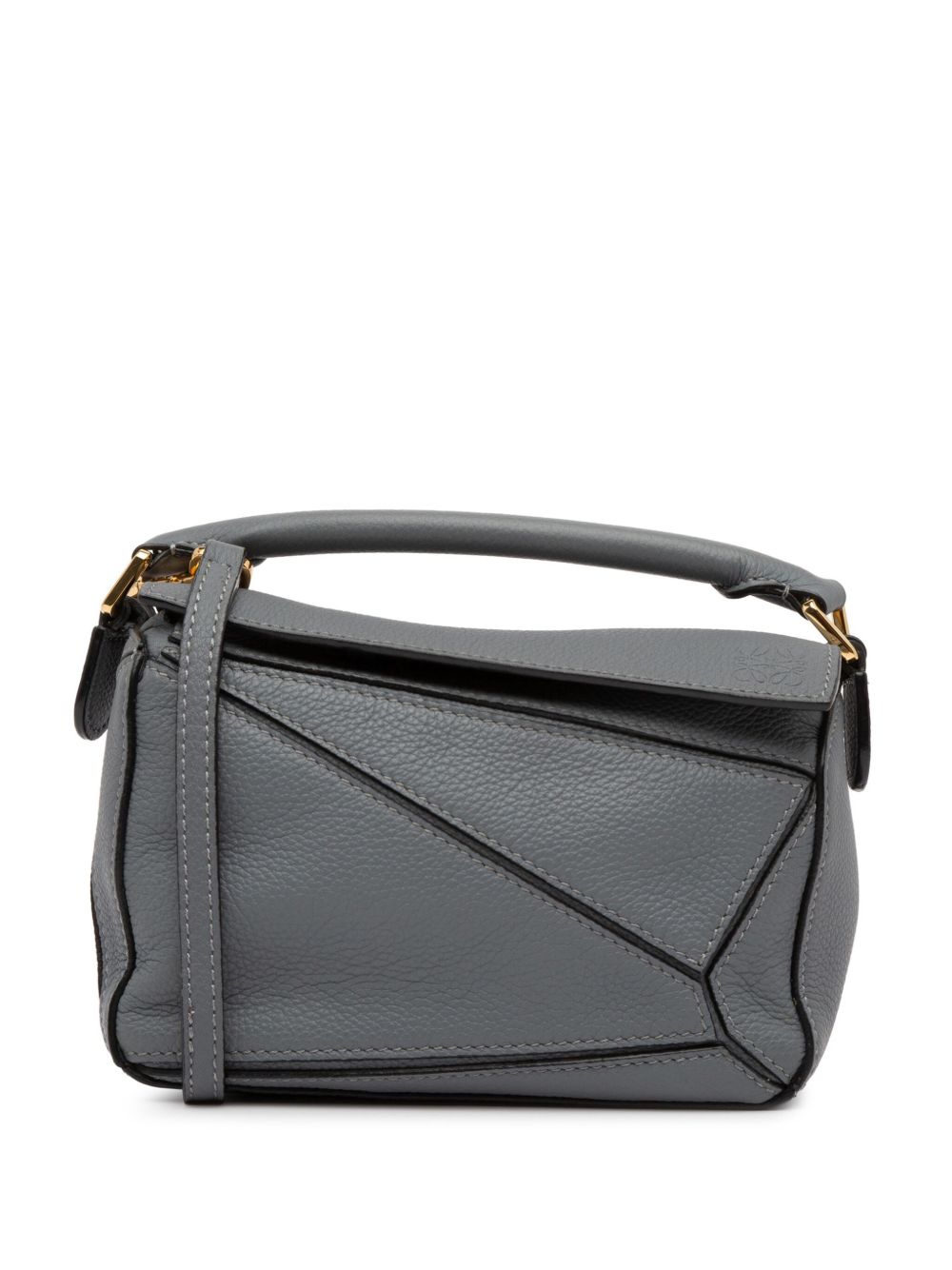 Loewe Pre-Owned Mini Puzzle 斜挎包（2022年典藏款） - 灰色