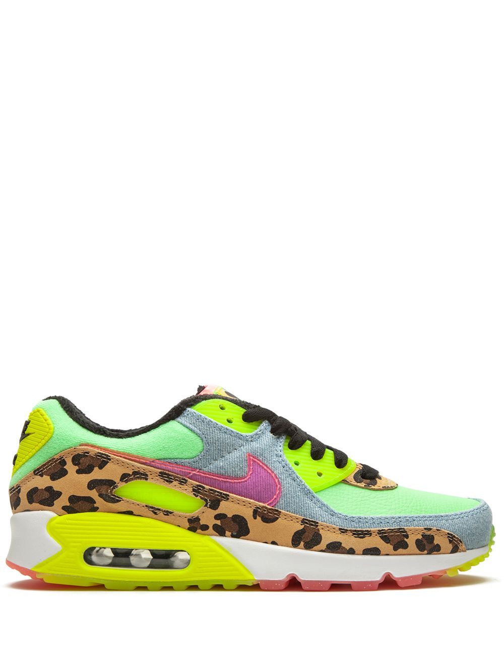 Nike "Air Max 90 LX ""Denim Leopard Print"" 低帮运动鞋" - 绿色