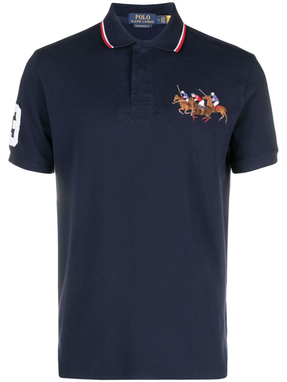 Polo Ralph Lauren 小马刺绣棉polo衫 - 蓝色