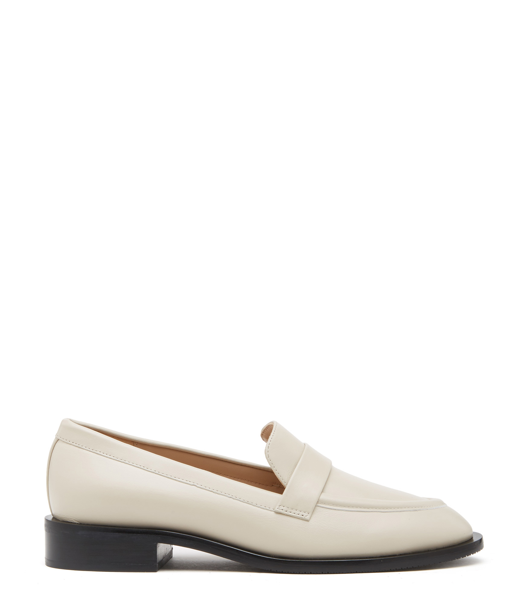 Stuart Weitzman Palmer Sleek Loafer - Woman Flats And Loafers Oat 39