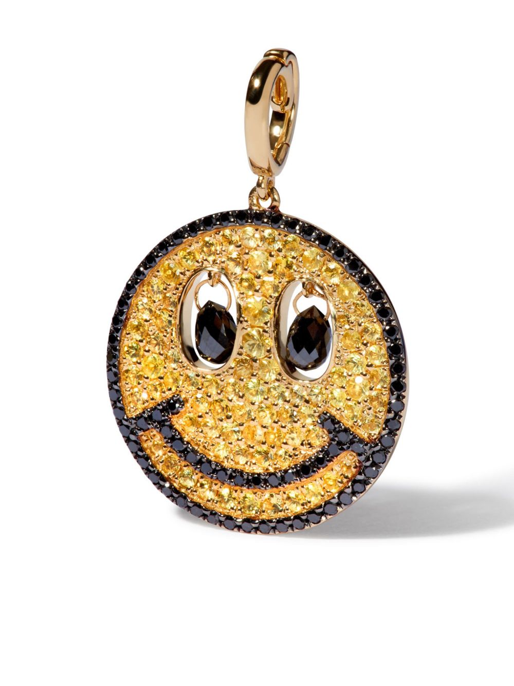 Annoushka Happy Charm 18K黄金蓝宝石钻石双面吊坠 - 金色
