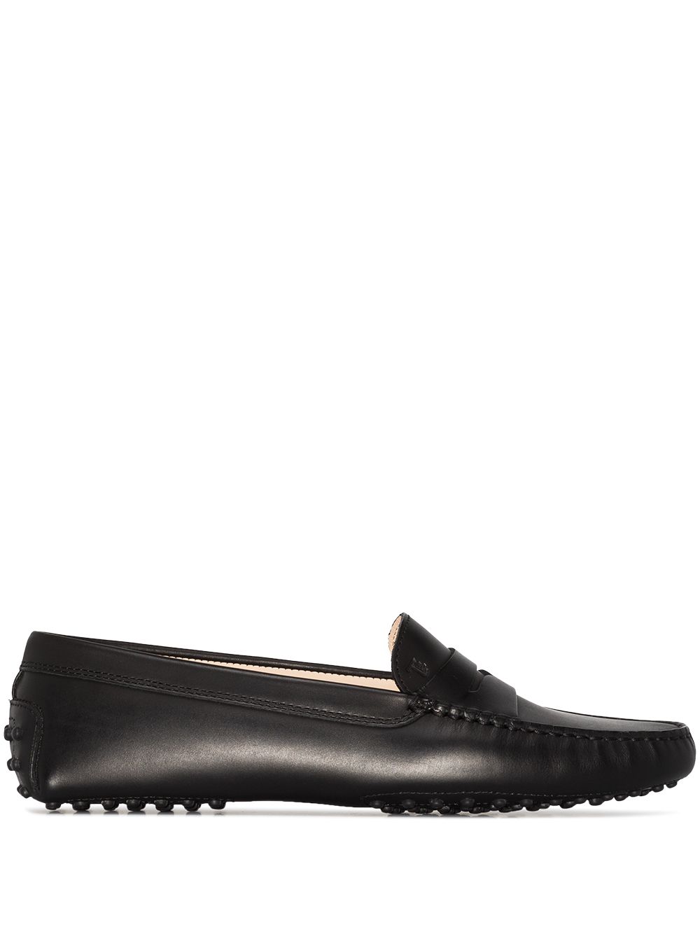 Tod's 托德斯 Gommino 圆头莫卡辛鞋 - 黑色