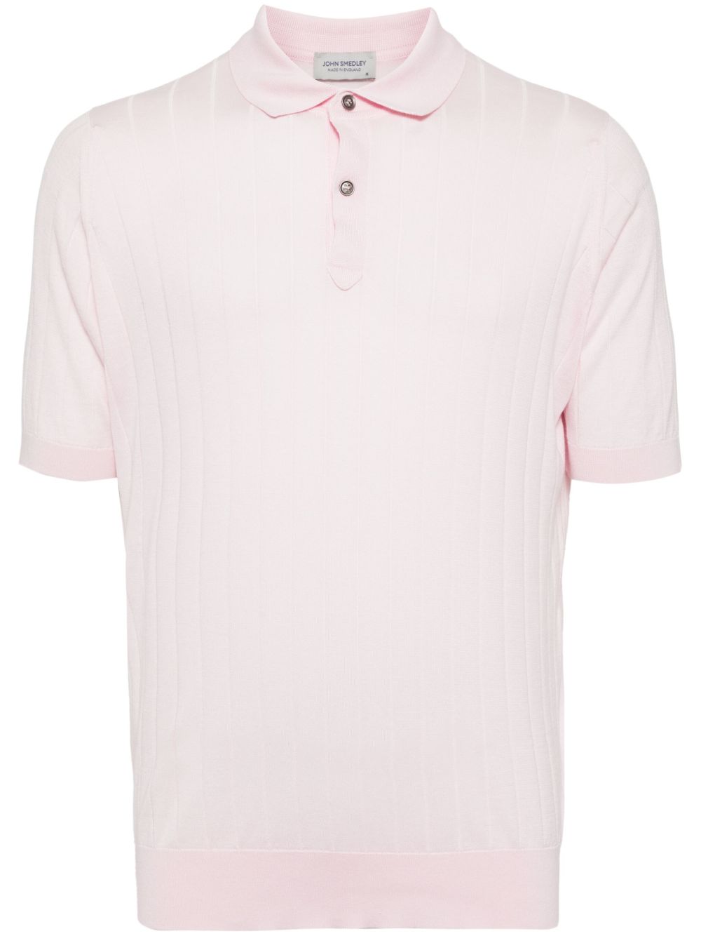 John Smedley Leeshaw 棉polo衫 - 粉色