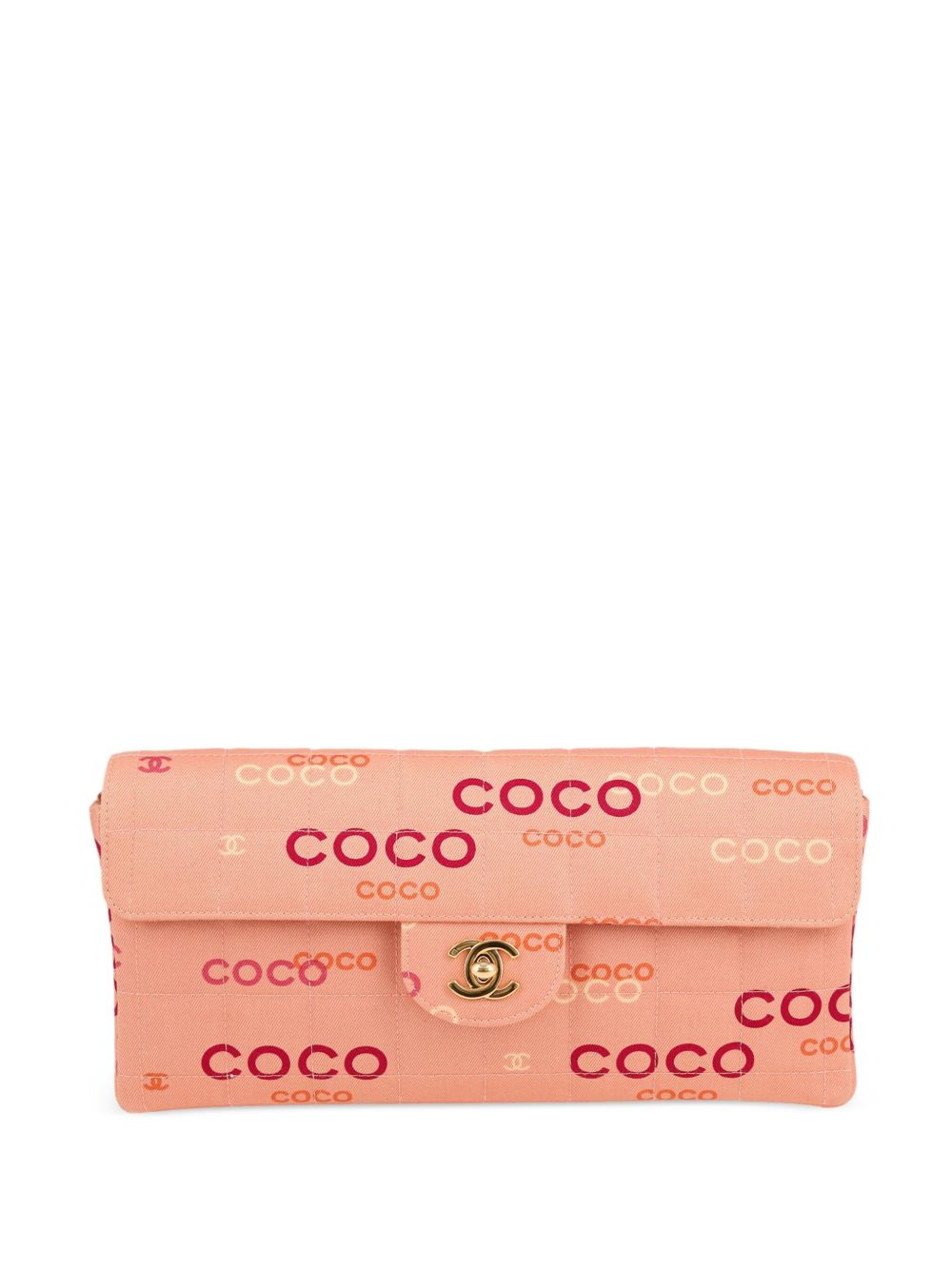 CHANEL Pre-Owned Choco Bar 单肩包（2002年典藏款） - 粉色