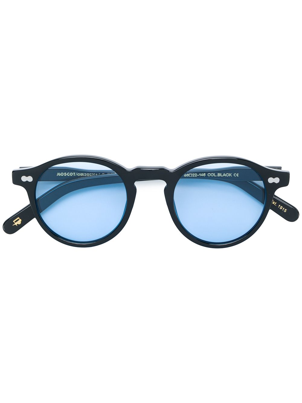 Moscot Miltzen圆框太阳眼镜 - 黑色