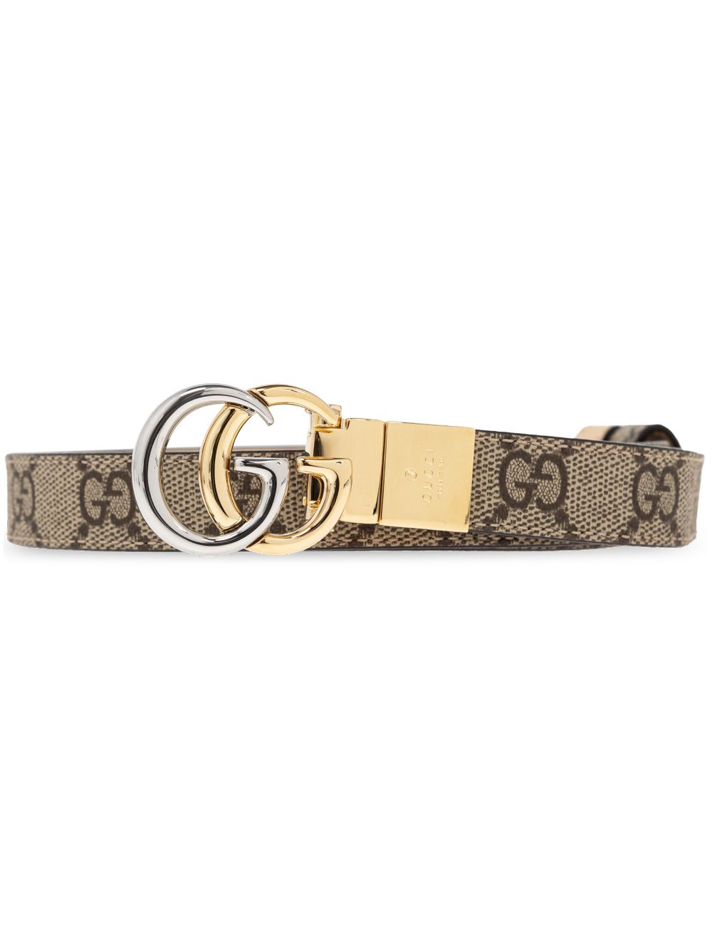 Gucci GG Marmont 双面腰带 - 中性色