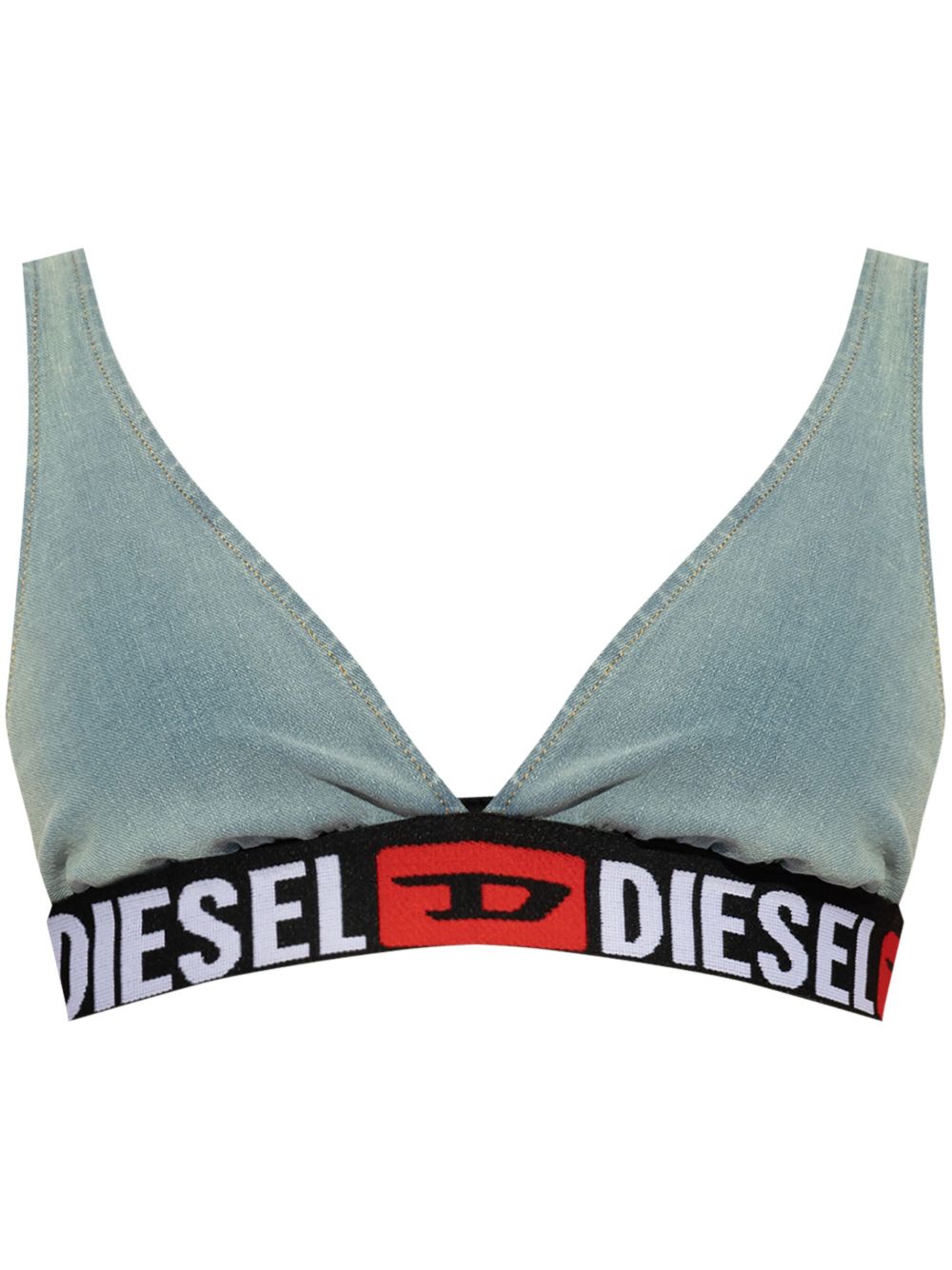 Diesel De-Geny-S 牛仔文胸式上衣 - 蓝色