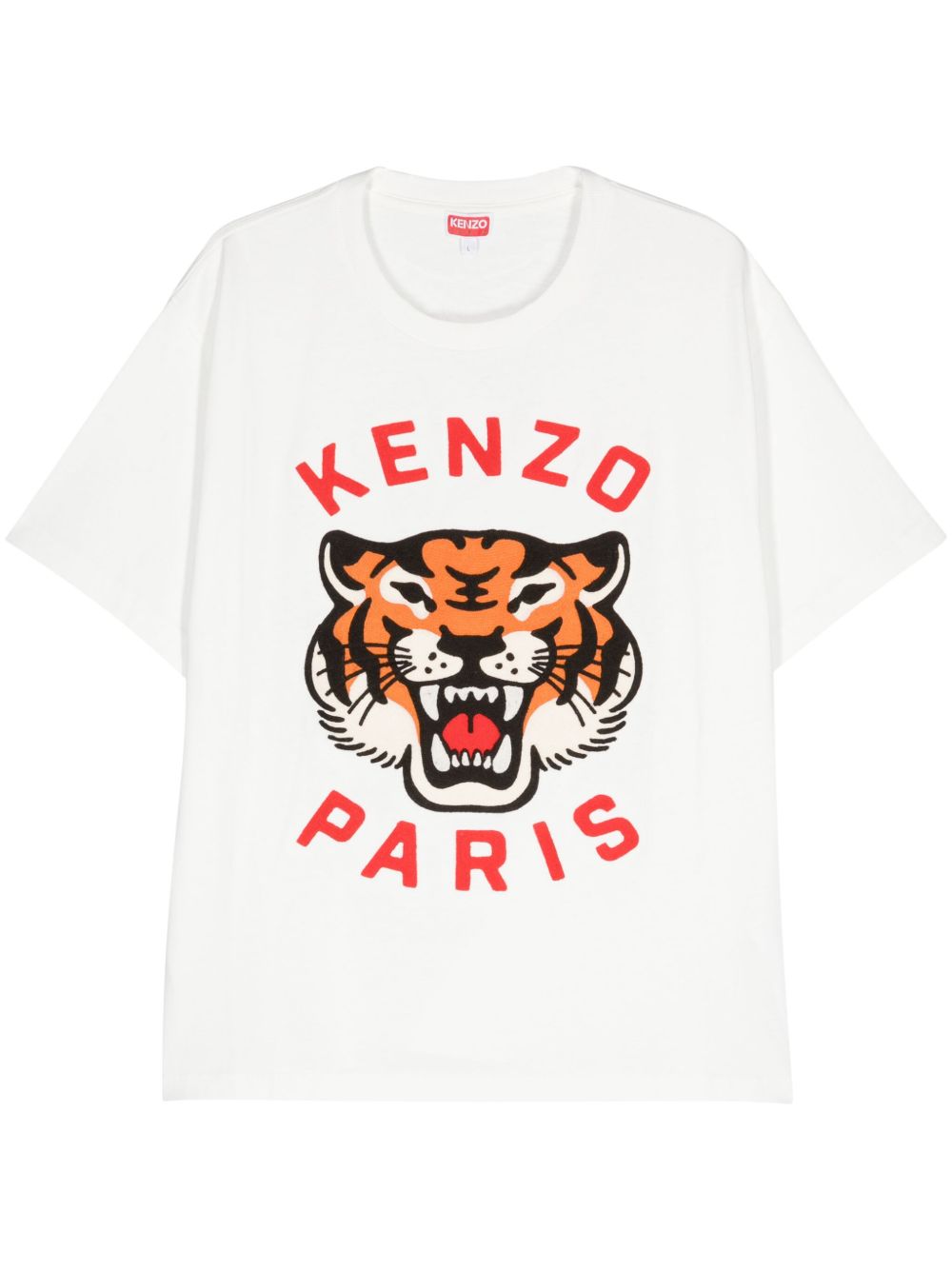 Kenzo Lucky Tiger 棉T恤 - 白色