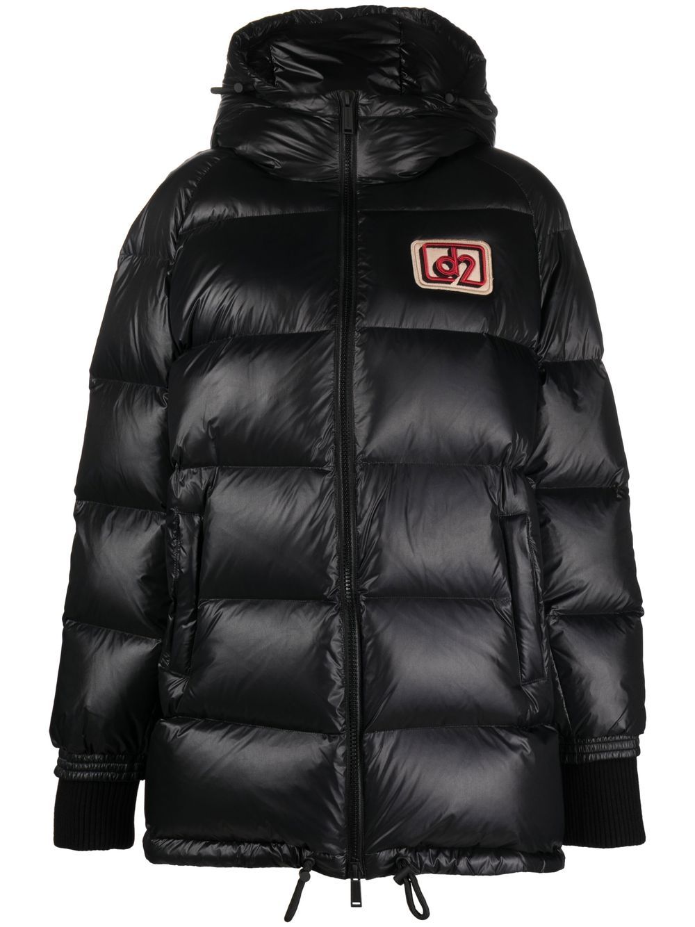 DSQUARED2 标贴填充外套 - 黑色