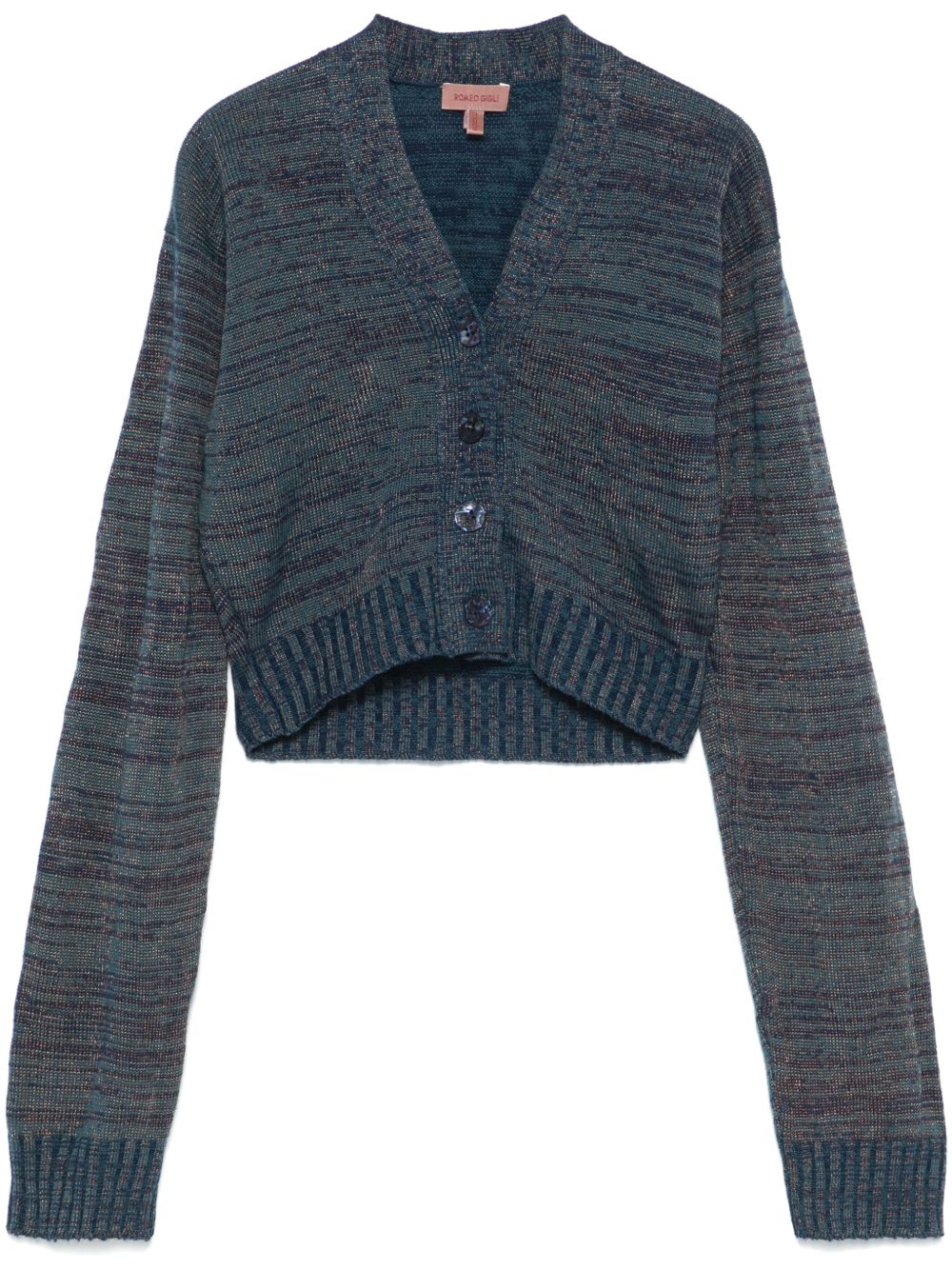 Romeo Gigli Pre-Owned 短款开衫（1990年代典藏款） - 蓝色