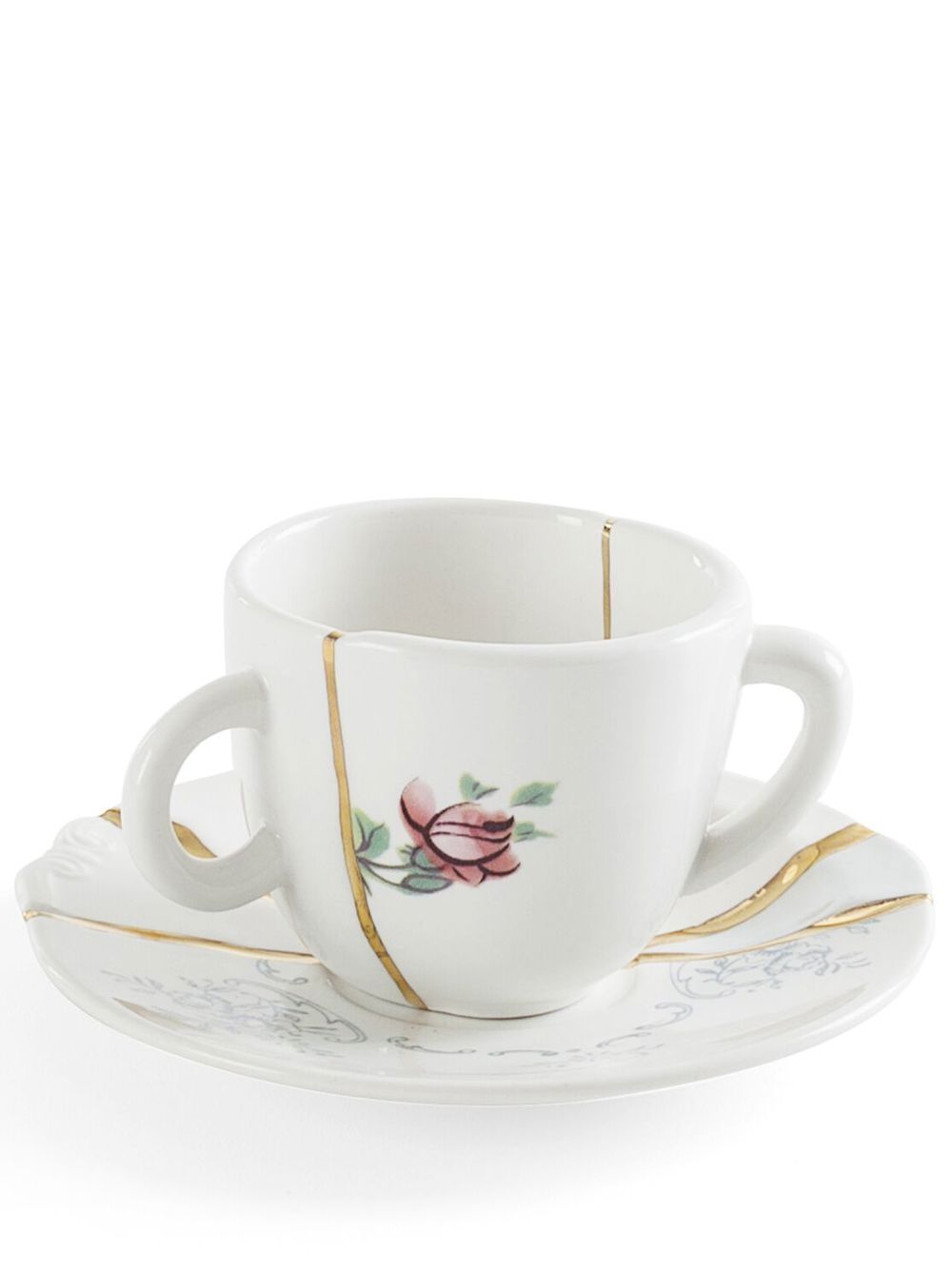 Seletti Kintsugi 茶杯套装 - 白色