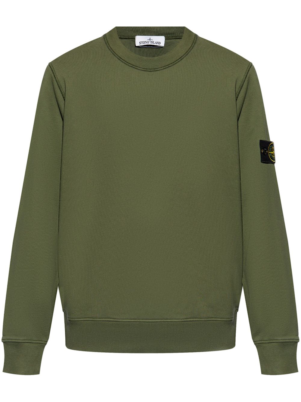 Stone Island 罗盘徽章棉卫衣 - 绿色